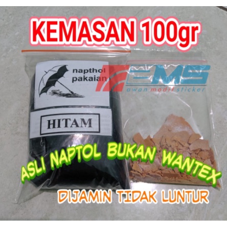 ✨TERMURAH naptol pewarna jeans / pewarna jeans / anti luntur / naptol bukan wantex 100gr