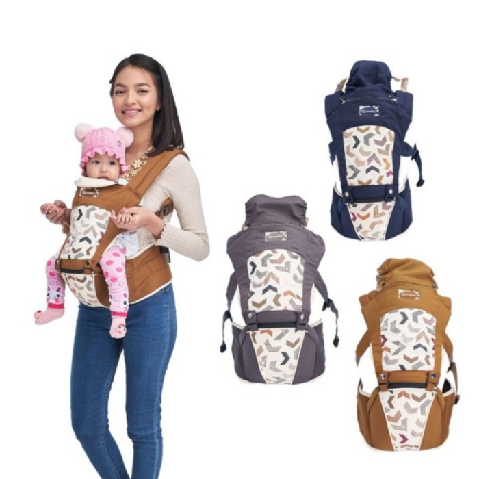 Gendongan Hipseat 6 Posisi Snobby TPG 5841 ARTSY Series + Saku print