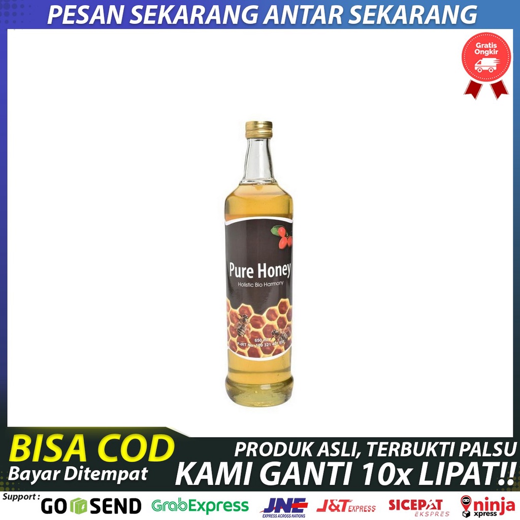 Pure Honey - Holistic Bio Harmony - Madu Murni 100% - Madu Cegah Penyakit Diabetes - Madu Cegah Peny
