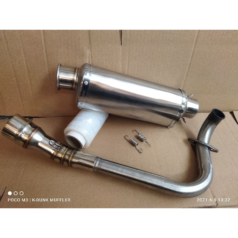 Knalpot racing oval polos model Wrx vario 150 inlet 38