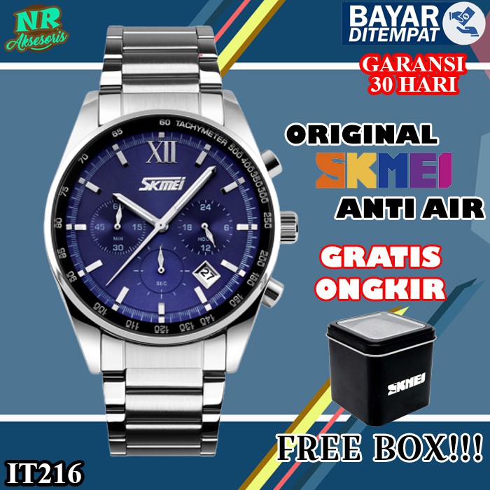 JAM TANGAN SKMEI PRIA COWOK ANALOG ANTI AIR ORIGINAL MURAH