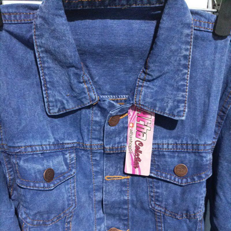 JAKET JEANS ANAK UNISEX 12-15th