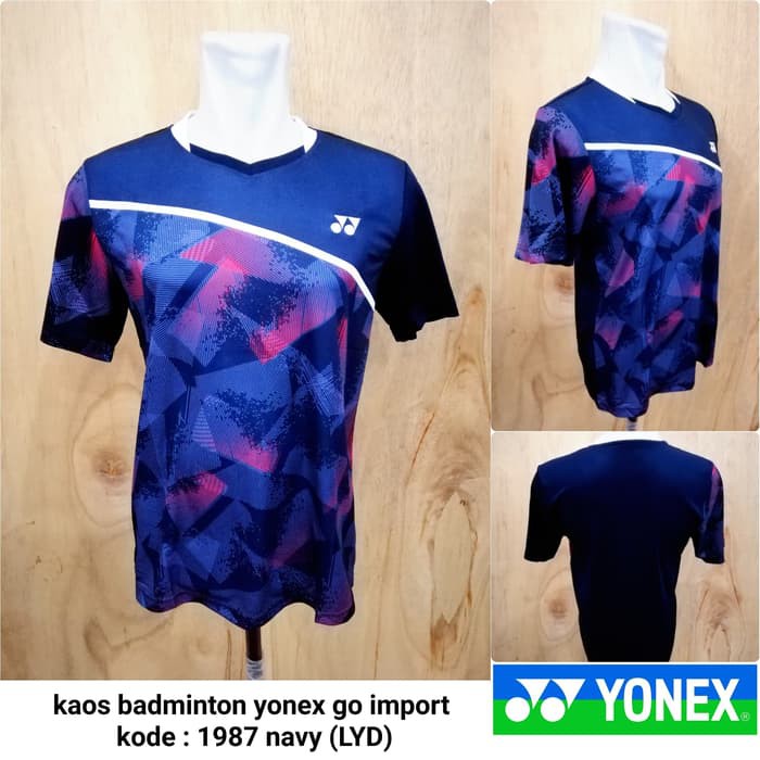 Baju badminton Yonex 1987 kaos badminton yonex gradeori import murah