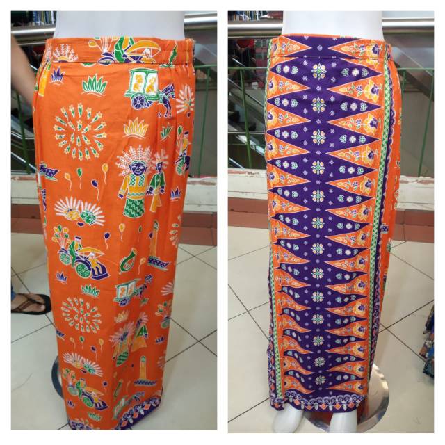 Rok Tumpal Betawi HomeMade Motif Ondel-Ondel