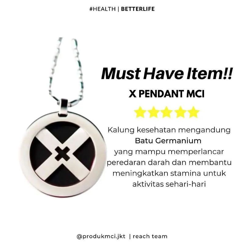 x pendant ori mci anti radiasi