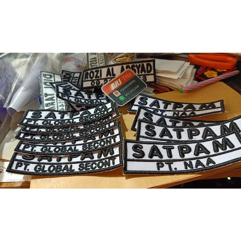 Nama Timbul Satuan 3D