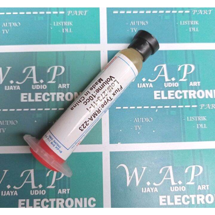 1BUAH AMTECH FLUX SUNTIK/SIONGKA PASTA 10 CC FLUX SOLDER