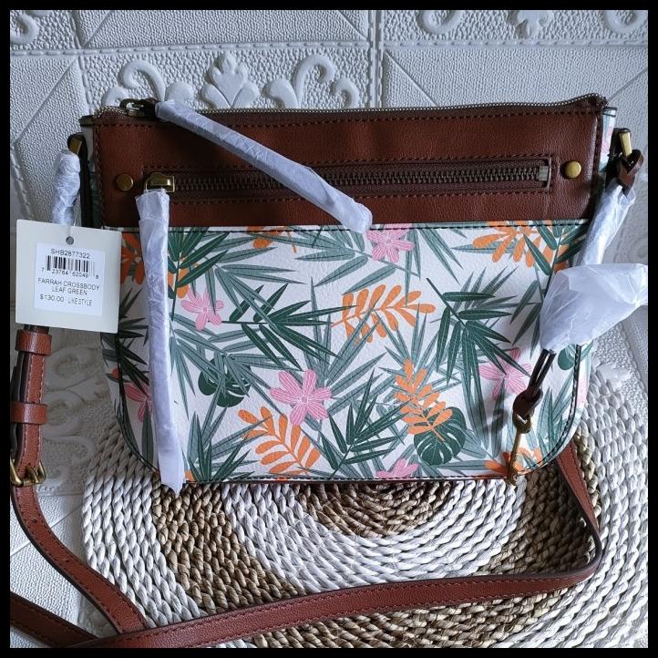 Tasfossil Original Farrah Crossbody Leaf