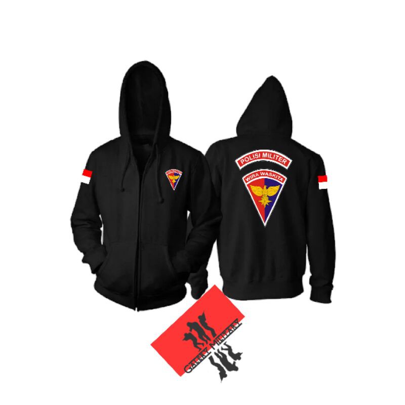 Jaket hoodie zipper-POLISI MILITER AU