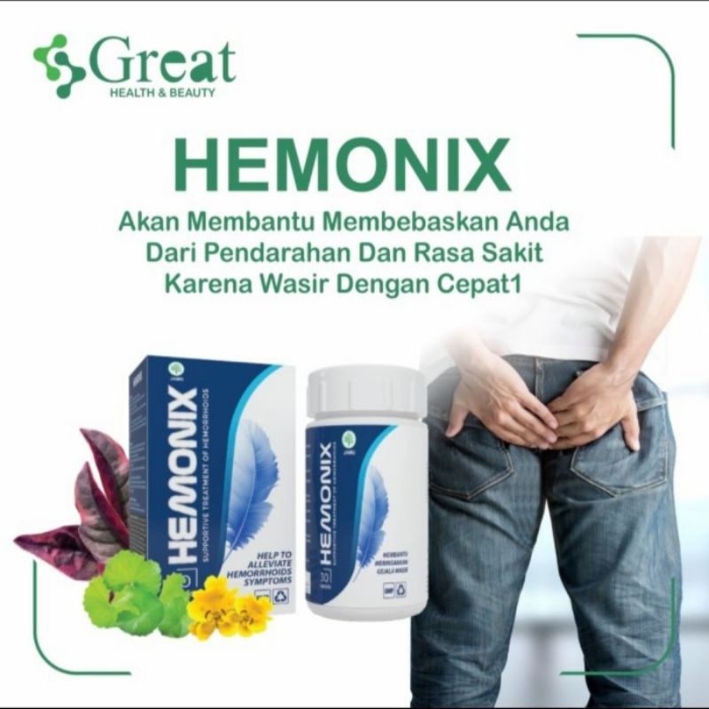 HEMONIX ASLI ORIGINAL OBAT WASIR AMBIEN HEMONIX 100% herbal