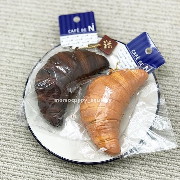 croissant Squishy by cafe de N (Squishy Roti Croissant Original Jepang