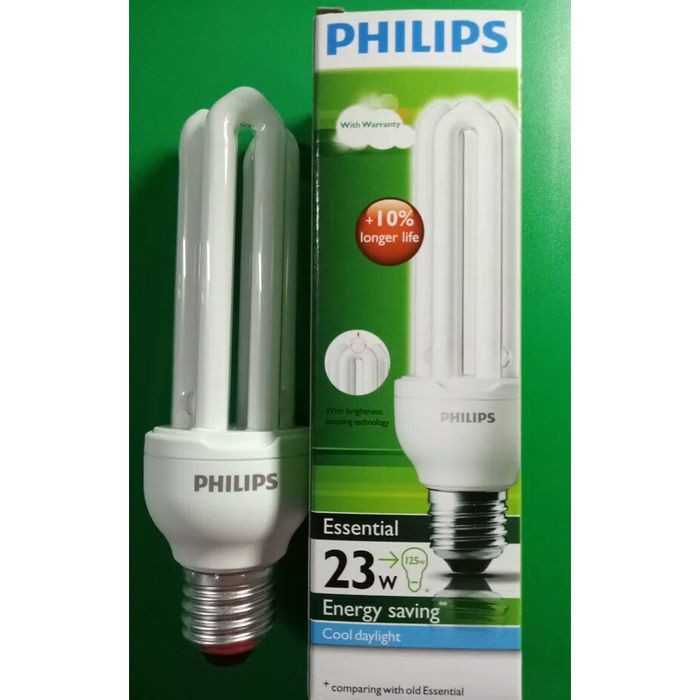 Lampu Philips Essential 5W 8W 11W 14W 18W 23W lampu tipe U