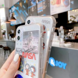 Case Gambar Snoopy Nasa Untuk Iphone 11/11pro Xs Max Xr Ix I7 I8 6s