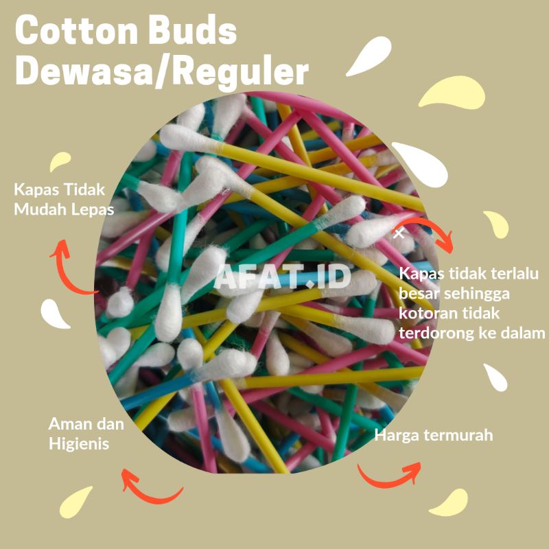 (Original) COTTON BUD DEWASA (1KG) / KOREK KUPING Exp Lama Termurah