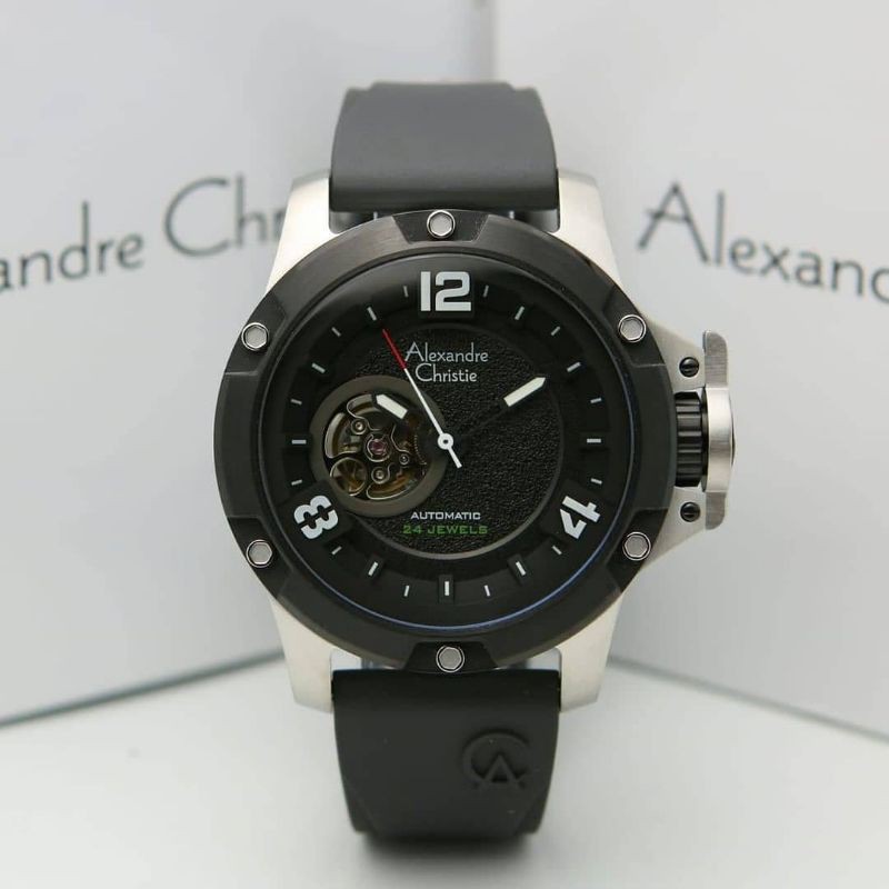 Jam Tangan Alexander Christie Silver Black ac6295