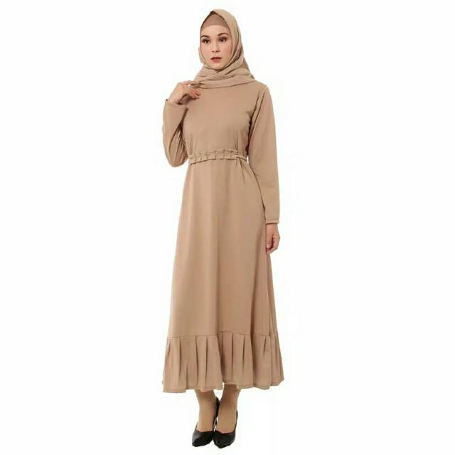 Mybamus Berly Plit Dress Khaki (PRELOVED)