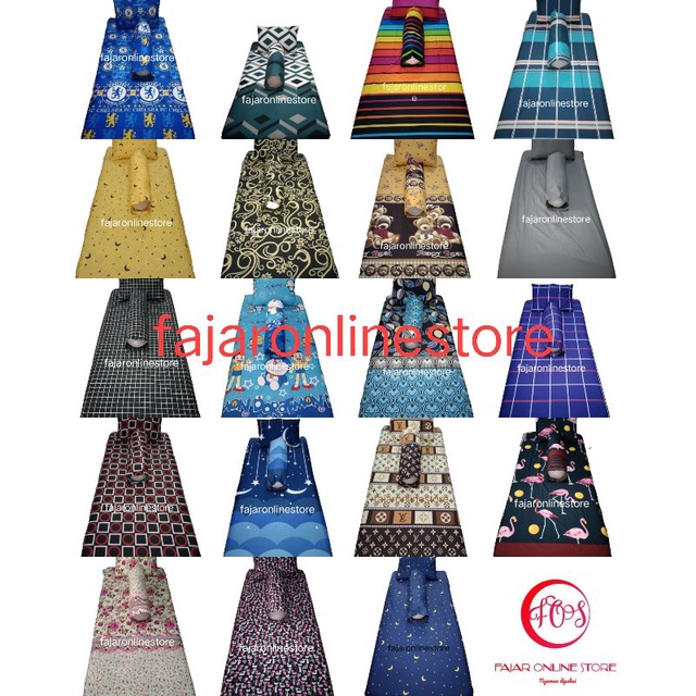 sprei single sudut karet ukuran 90x200x15 no4