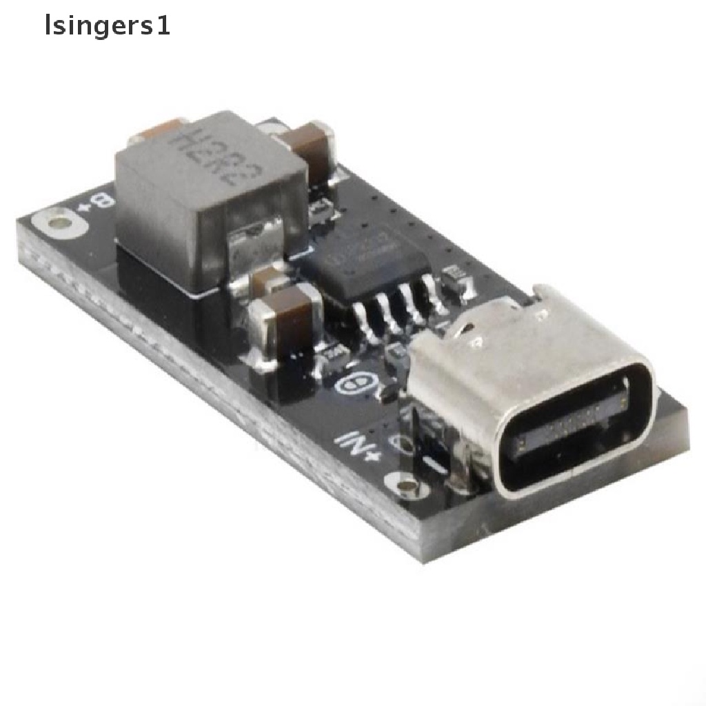 (lsingers1) Modul Board Charger Baterai Lithium Li-ion 18650 USB Tipe-C 5V 3A 3.7V