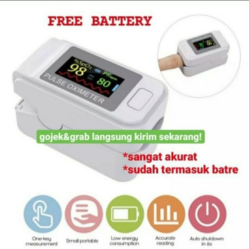 READY Pulse Oximeter Fingertip Oxymeter SPO2 Saturasi Oksigen SO 911