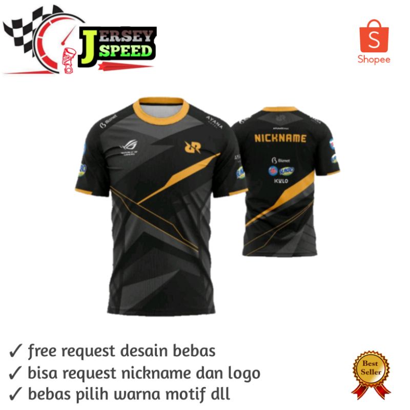 Jersey gaming RRQ terbaru 2021 dewasa&anak