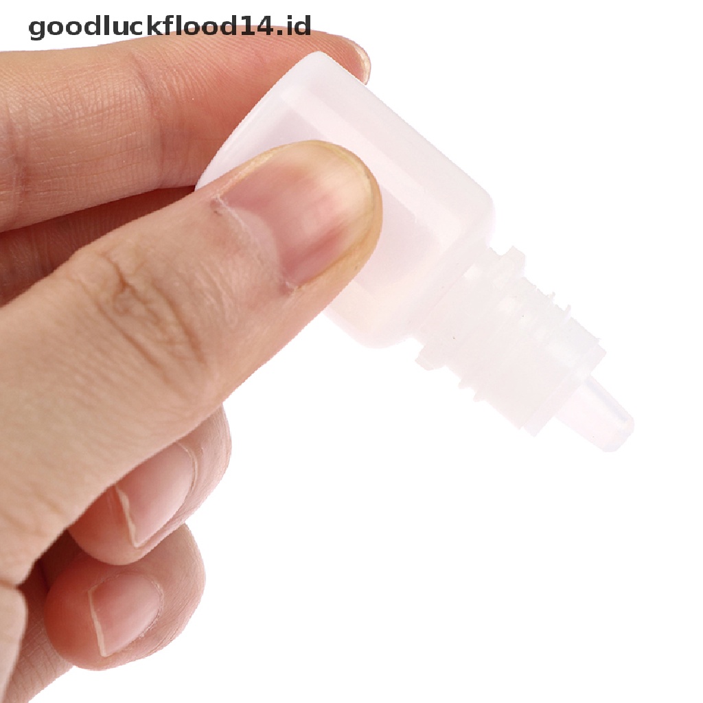 [OOID] 50pcs PET Plastic Empty Dropper Bottle 5ML Liquid Eye Clear Water Vial ID