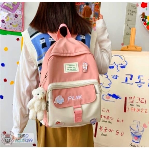 Toko agung99 - Tas Anak Perempuan BT21 Terbaru KPOP BTS Sekolah SD TK Kelas 1 2 3 4 5 6 7 / BTS ARMY