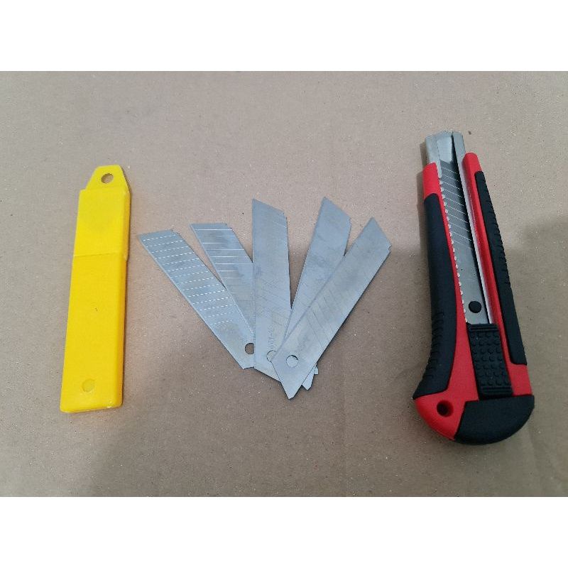 pisau cutter&quot;bonus 3pcs/5pcs isi ulang pisau&quot;