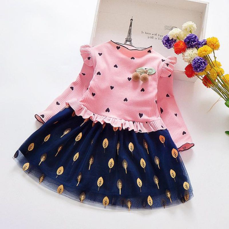 Dress anak cewek import/ setelan baju anak import/ baju anak cewek/ baju anak import