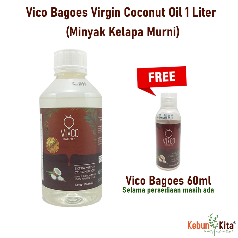 

Vico Bagoes Virgin Coconut Oil 1 Liter (Minyak Kelapa Murni)