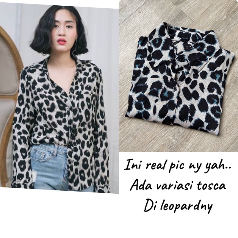 kemeja leopard rayon LD 110 sampai LD 130 / kemeja bahan rayon