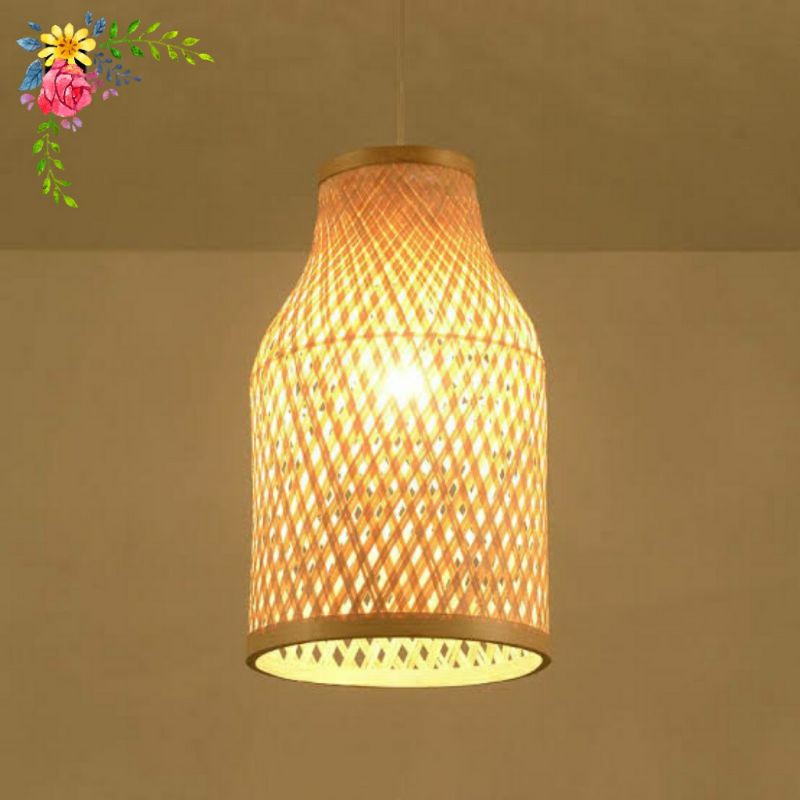 lampu hias model botol/lampu hias bambu