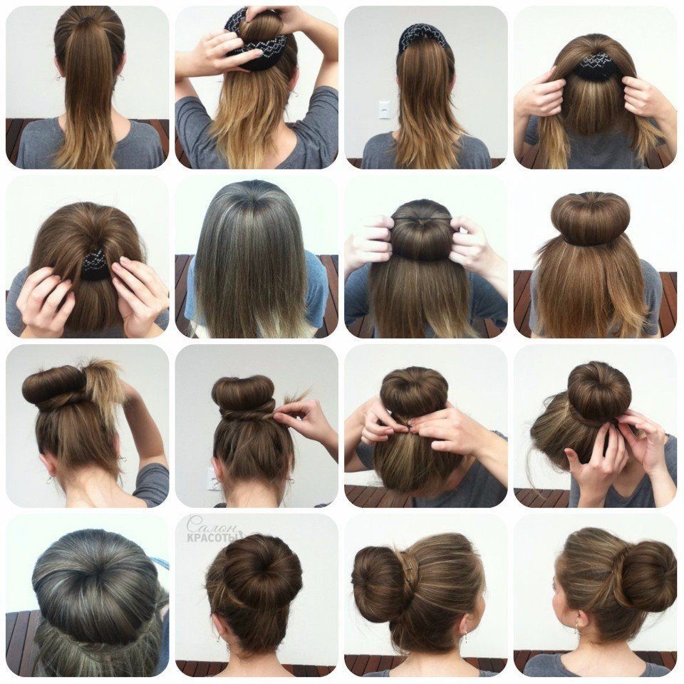 Hair Bun Donut Bun Rambut Sanggul Cepol Donat Hairbun Donut Hairdo Hairstyling