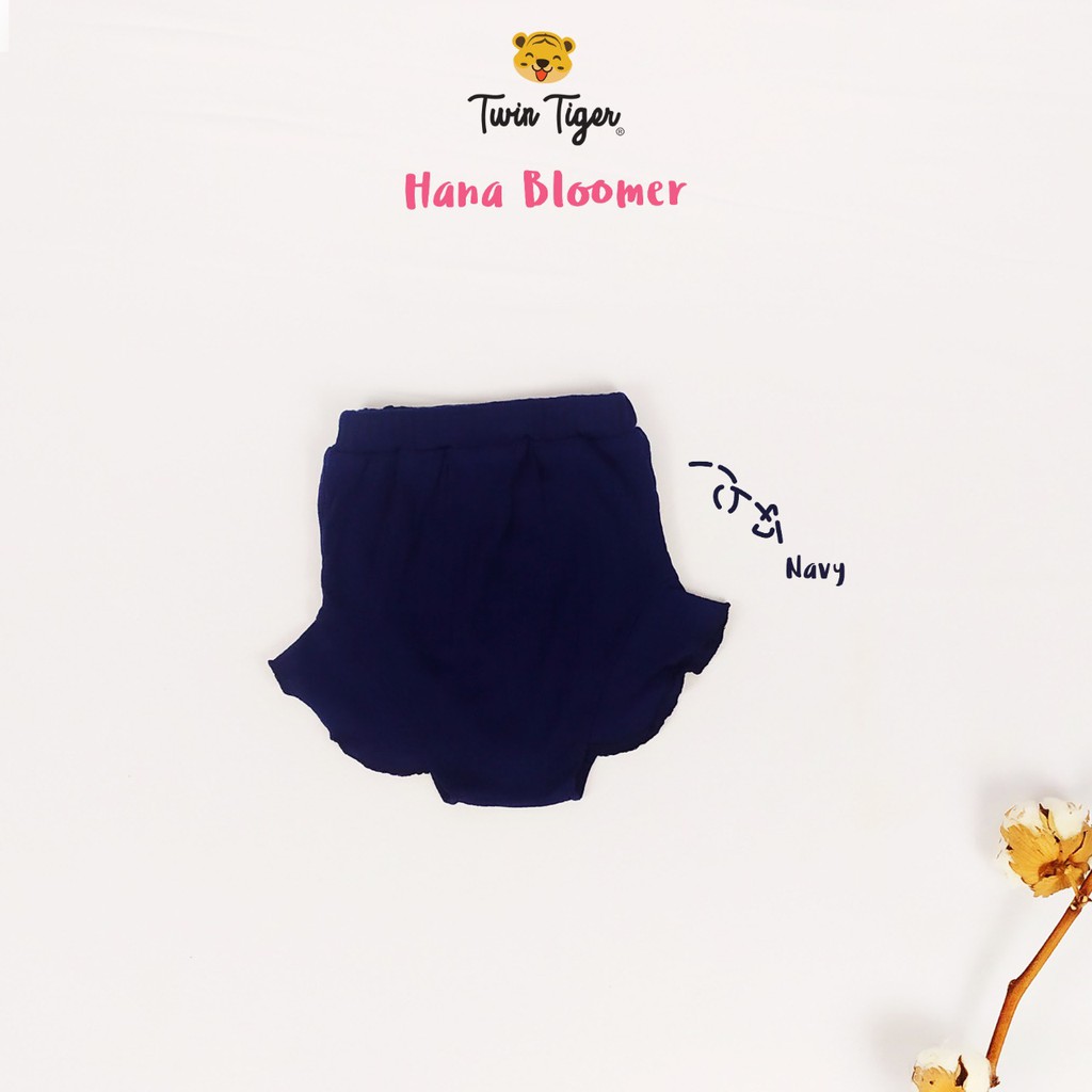 TWIN TIGER Hana Rib Bloomer Celana Rib Bloomer EXTRA SOFT - Celana Anak Perempuan Celana Pop 6m-2 T