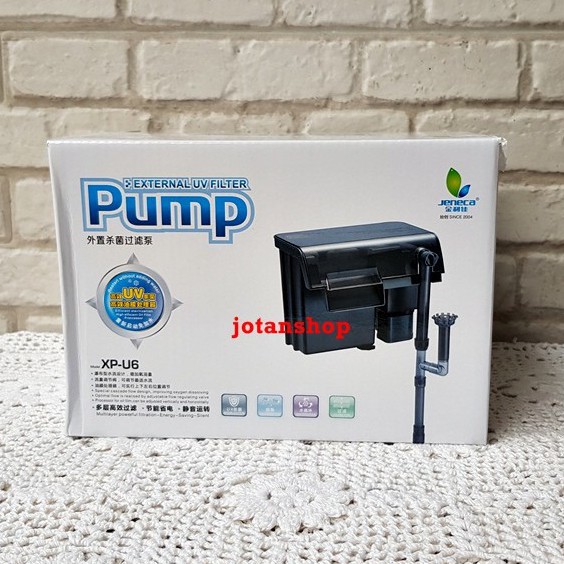 JENECA XP U6 Filter Gantung hang on hanging plus lampu UV Aquarium Aquascape