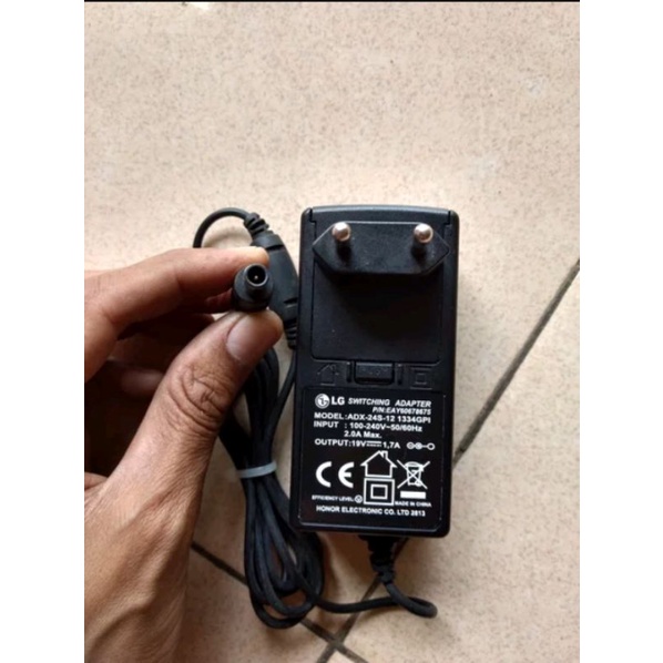 Adaptor listrik Monitor TV LG Jarum Tengah bekas original