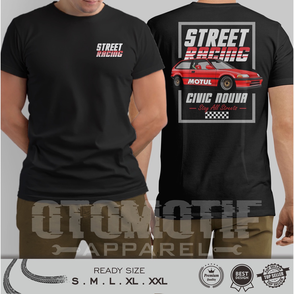 KAOS OTOMOTIF HONDA CIVIC NOUVA STREET RACING SERIES 071