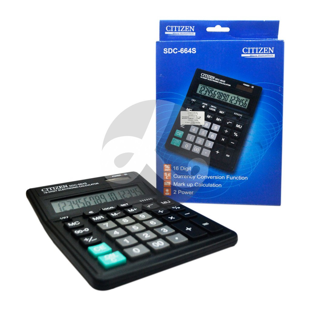 

Kalkulator CITIZEN SDC-664S Dekstop Calculator Original