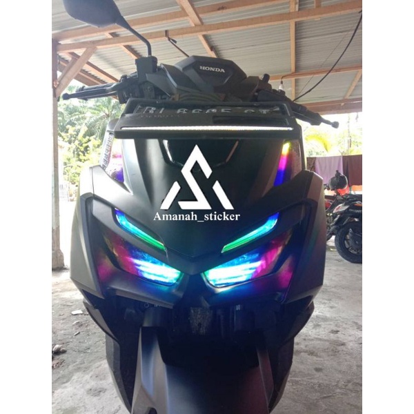 Stiker Vario Alis RGB Vario 160 New / Sticker Lampu Vario 160 RGB Pelangi Alis + Lampu Vario 160 new