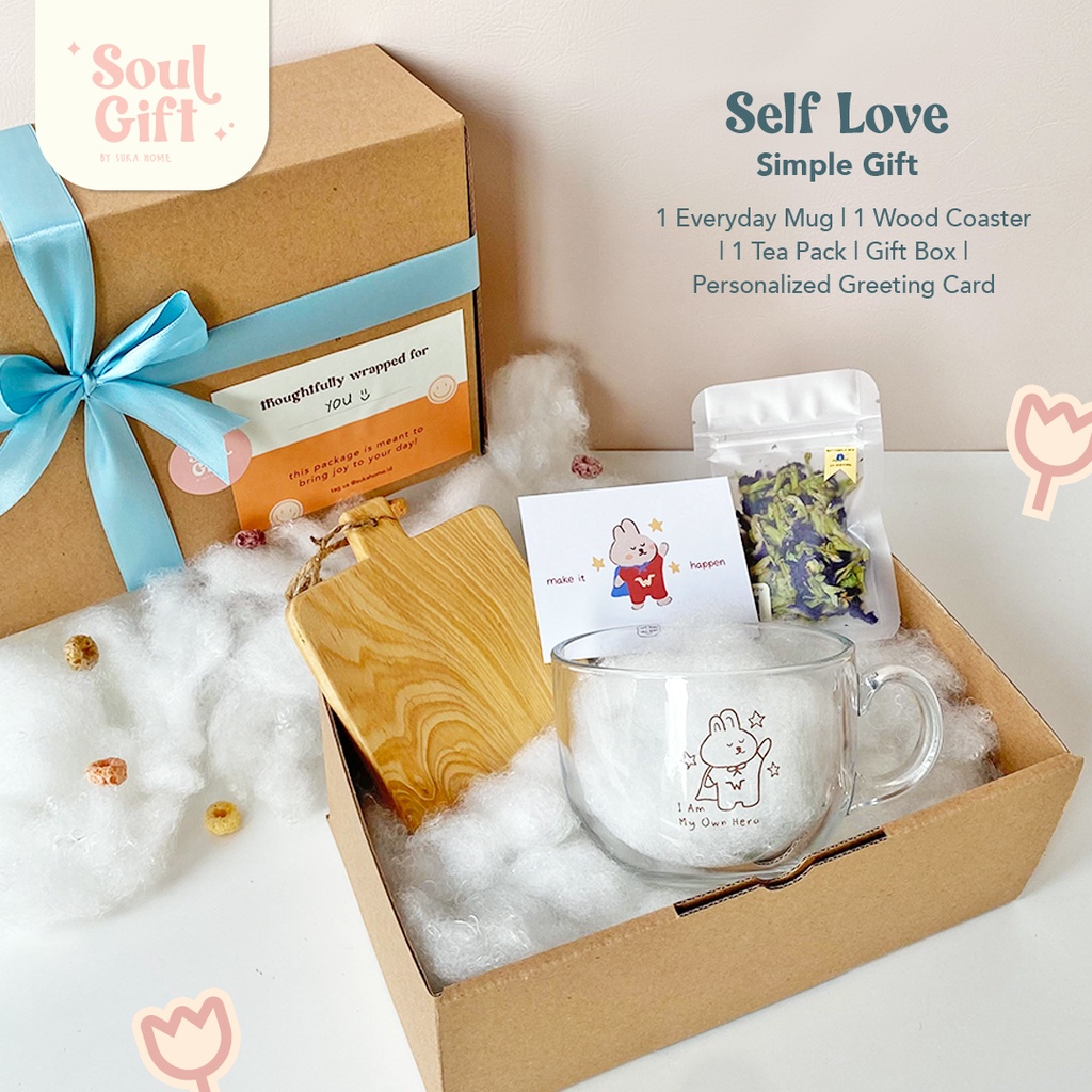 Self Love Gift Set | Birthday Package | Paket Hadiah Untuk Sahabat | Self Love Hampers | Kado Self Reward | Gift Set Aesthetic | Paket Hadiah Ucapan Selamat | Hampers Scented Candle | Reed Diffuser Premium | NEW Gift Package - Soul Gift by Suka Home |