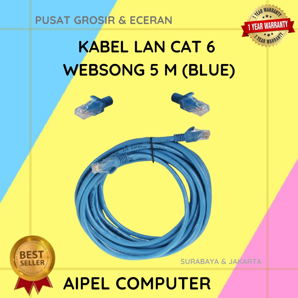 KL6W5 | KABEL LAN CAT 6 WEBSONG 5 M (BLUE)