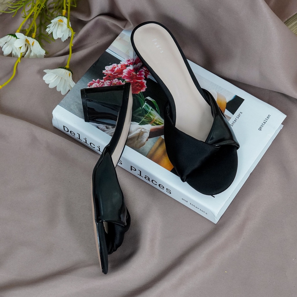 Sendal / Sandal Heels Tinggi 5cm Elegant Untuk Kerja Kantoran Pesa Kondangan PD 30 - Dailyshoes_id