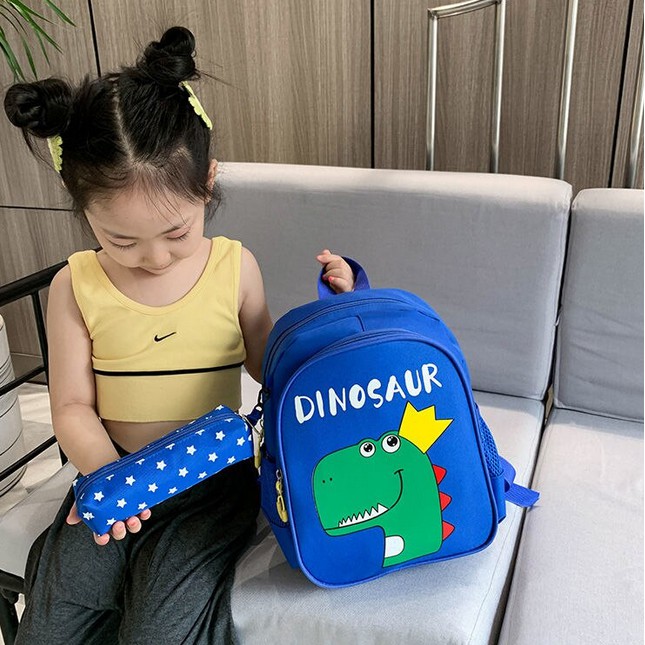 TAS RANSEL ANAK CEWEK COWOK DINOSAURUS PAUD TK SD SEKOLAH ARISTA