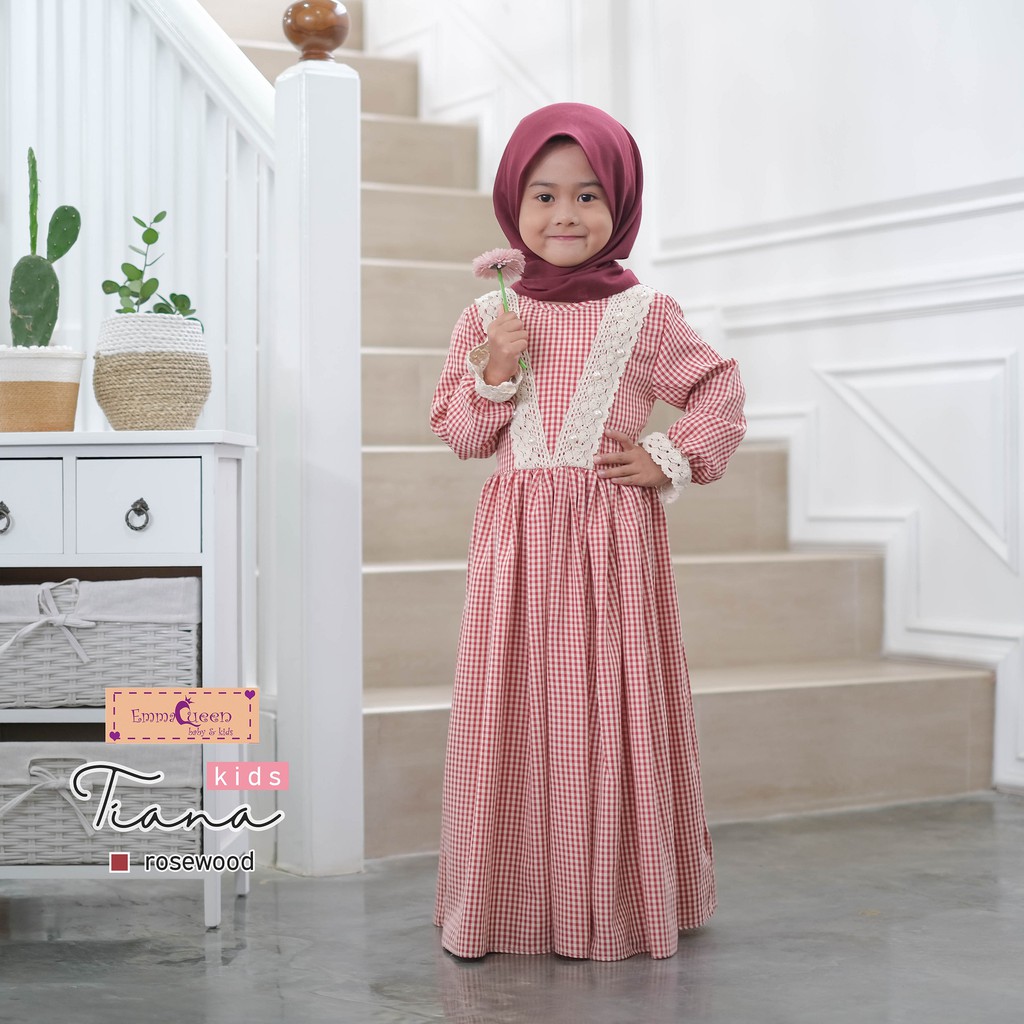 EmmaQueen - Dress Muslim Anak Tiana-Rosewood