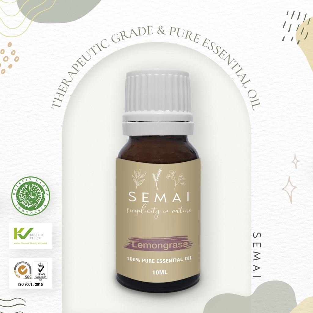 SEMAI Lemongrass Essential Oil Diffuser Aromatherapy Minyak Atsiri