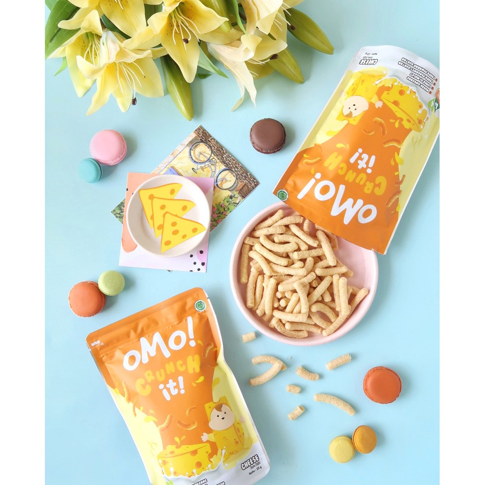 OMO! CRUNCH IT CHEESE – Snack Sehat Bayi 8 Bulan
