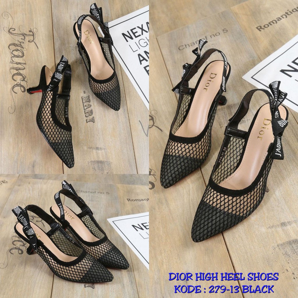 dior fishnet shoes