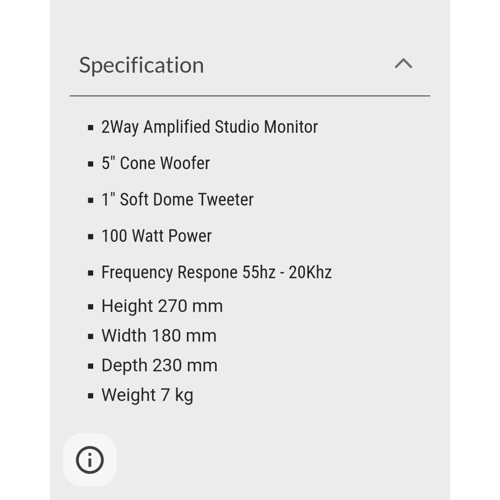 UM Audio UM5 Gen3 Dual Active Monitoring Studio Speaker