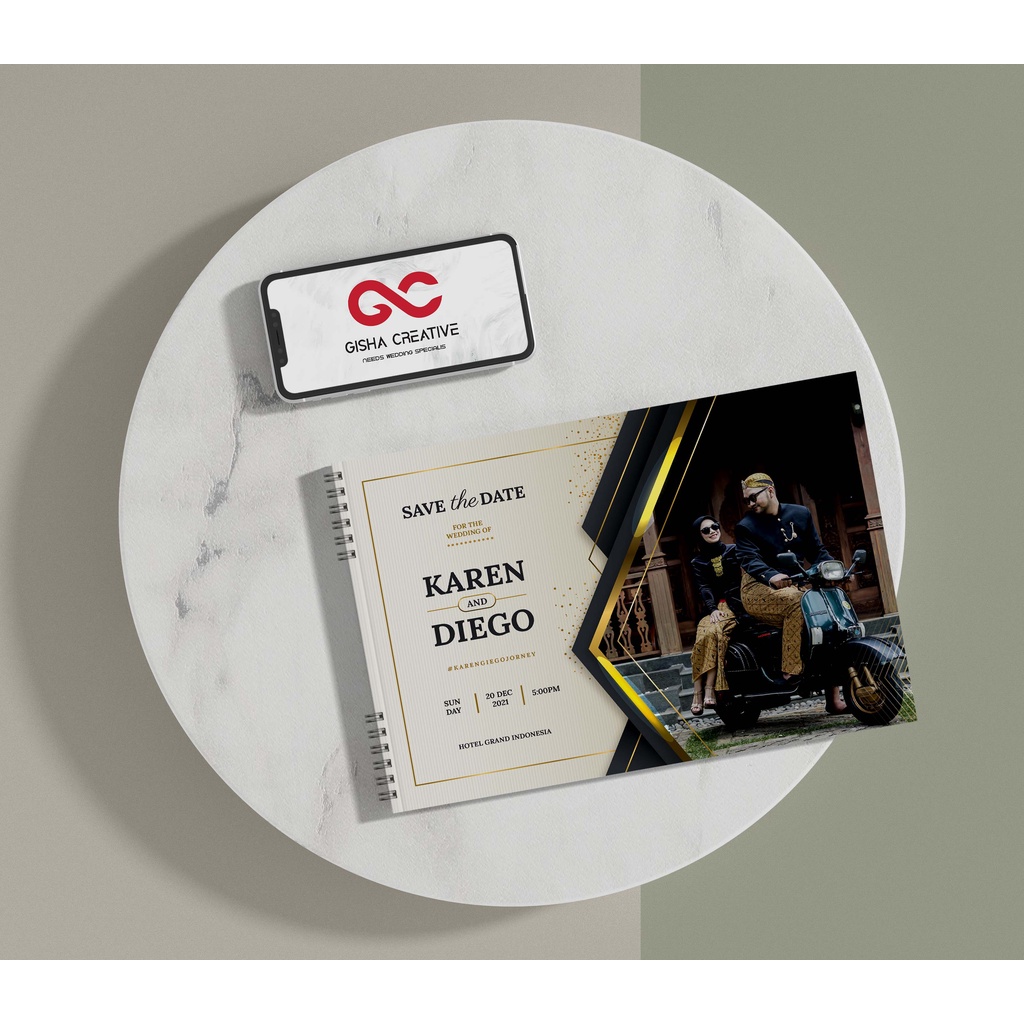 BUKU TAMU PERNIKAHAN HARD COVER & SOFT COVER DESIGN CUSTOM JILID SPIRAL MURAH DEPOK