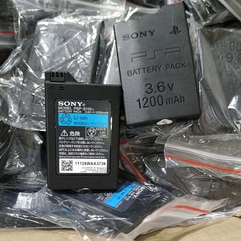 Battery Batre Baterai Pack PSP SLIM SERI 3000 /2000 Original Ori