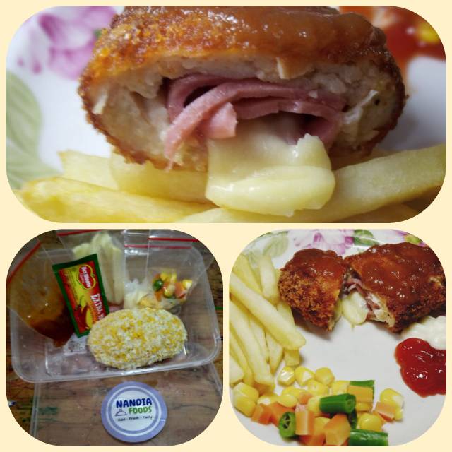 

Paket chiken cordon blue lengkap. Timggal goreng aja nemenin kamu yg lagi dirumahaja